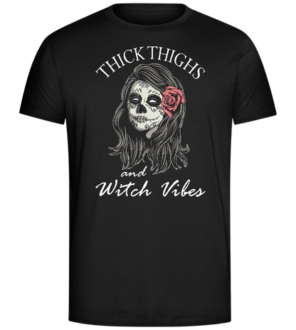 Witch Vibes Design - Comfort Unisex T-Shirt_DEEP BLACK_front