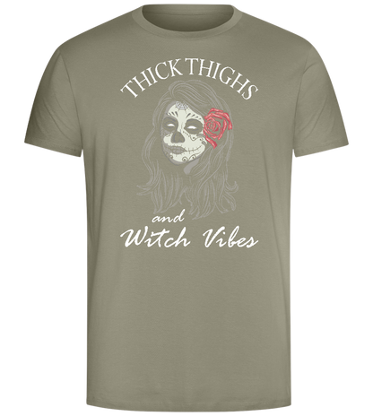 Witch Vibes Design - Comfort Unisex T-Shirt_KHAKI_front