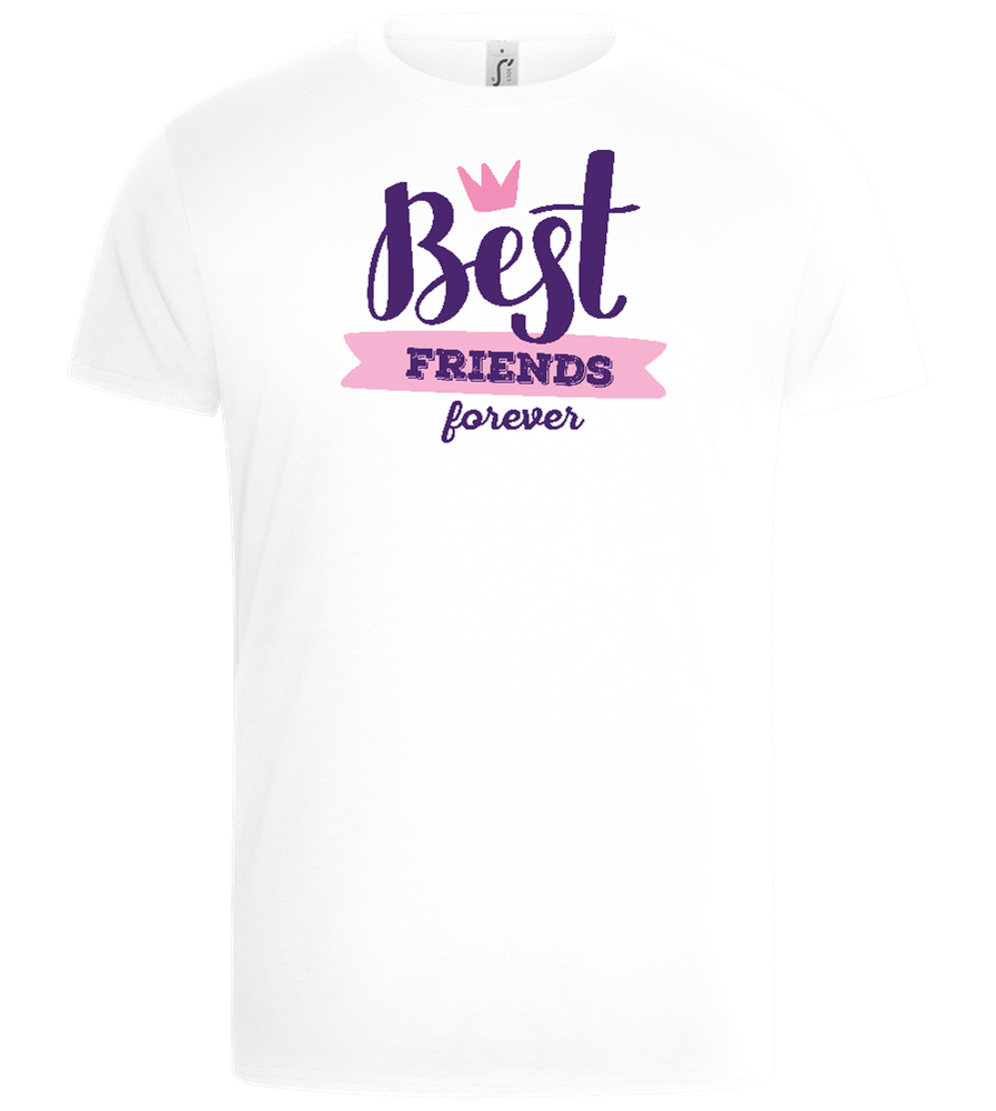 BFF Crown Design - Basic Unisex T-Shirt_WHITE_front