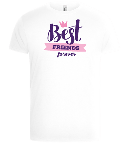 BFF Crown Design - Basic Unisex T-Shirt_WHITE_front