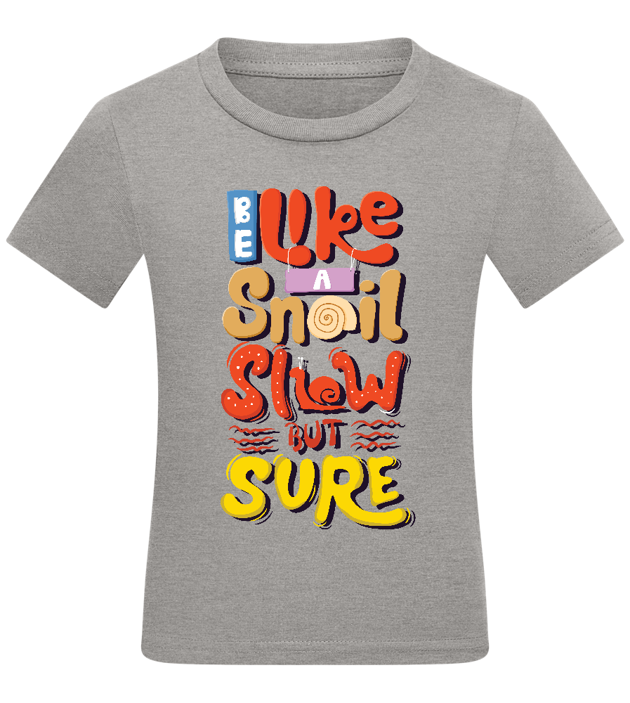 Slow but Sure Design - Comfort kids fitted t-shirt_ORION GREY_front