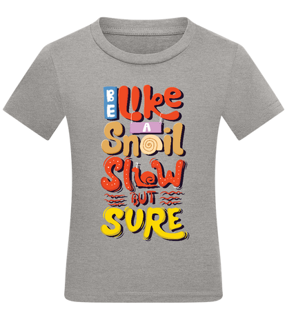 Slow but Sure Design - Comfort kids fitted t-shirt_ORION GREY_front