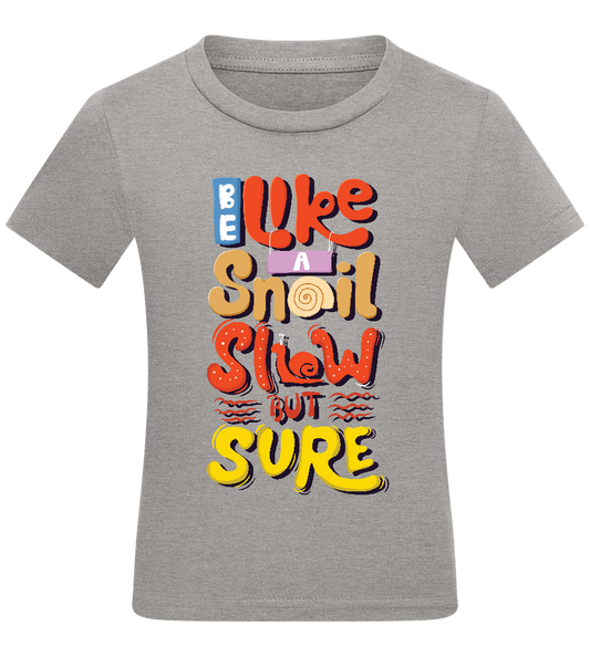 Slow but Sure Design - Comfort kids fitted t-shirt_ORION GREY_front