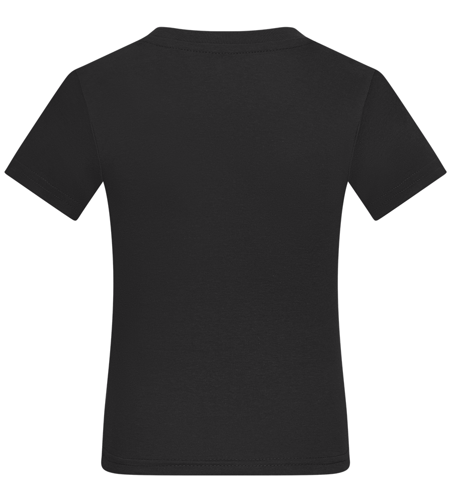 Slow but Sure Design - Comfort kids fitted t-shirt_DEEP BLACK_back