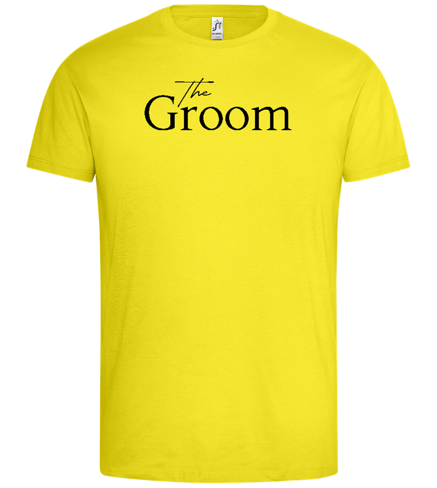 Wedding Design - Premium men's t-shirt_LEMON_front