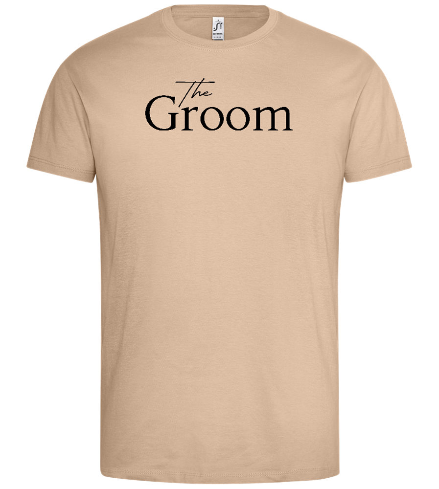 Wedding Design - Premium men's t-shirt_SAND_front