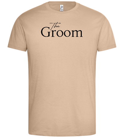 Wedding Design - Premium men's t-shirt_SAND_front