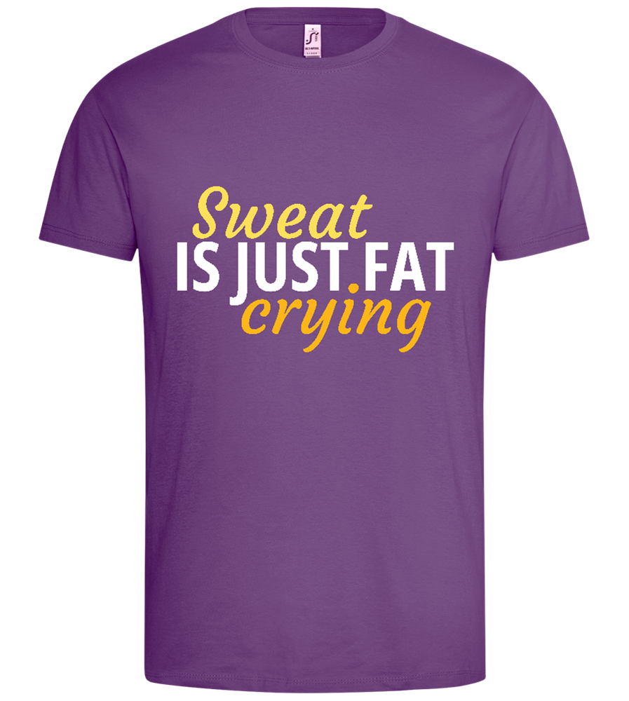 Fat Crying Sweat Design - Premium men's t-shirt_LIGHT PURPLE_front