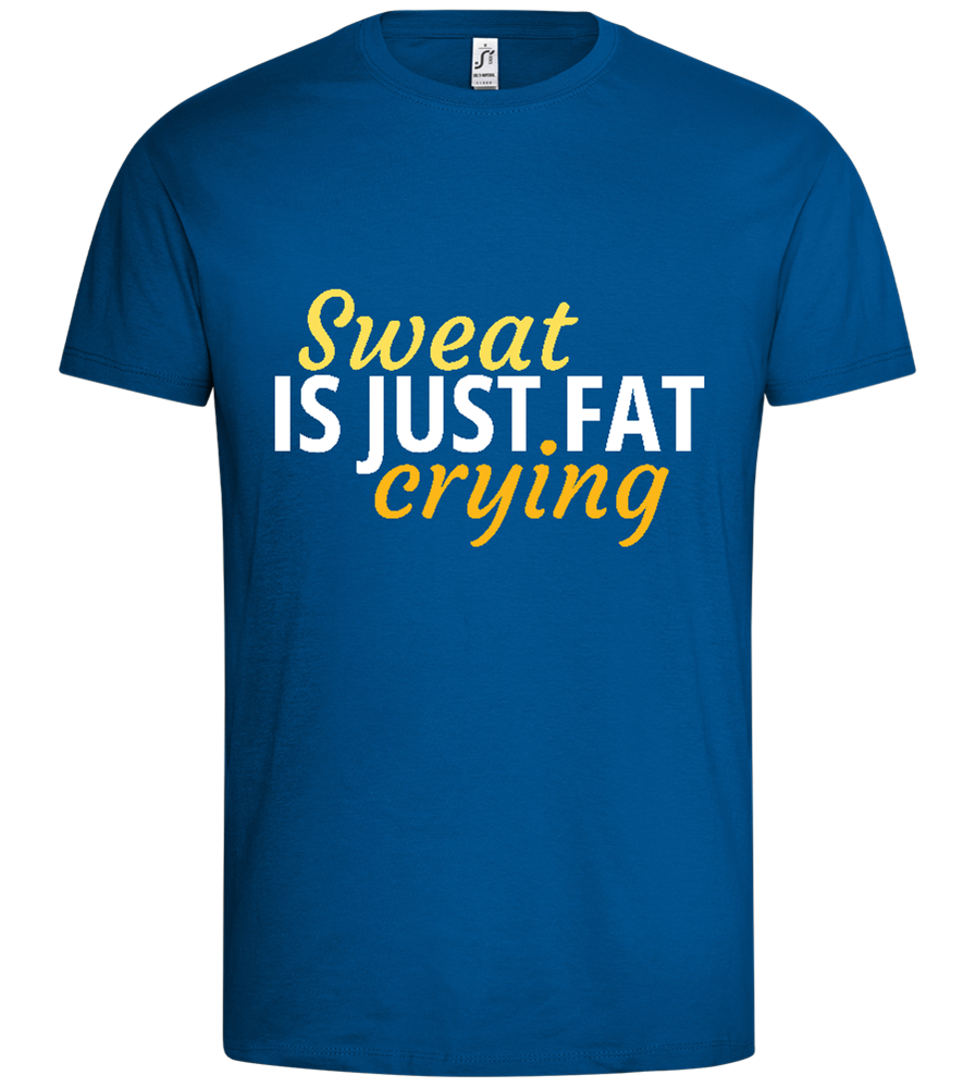 Fat Crying Sweat Design - Premium men's t-shirt_ROYAL_front