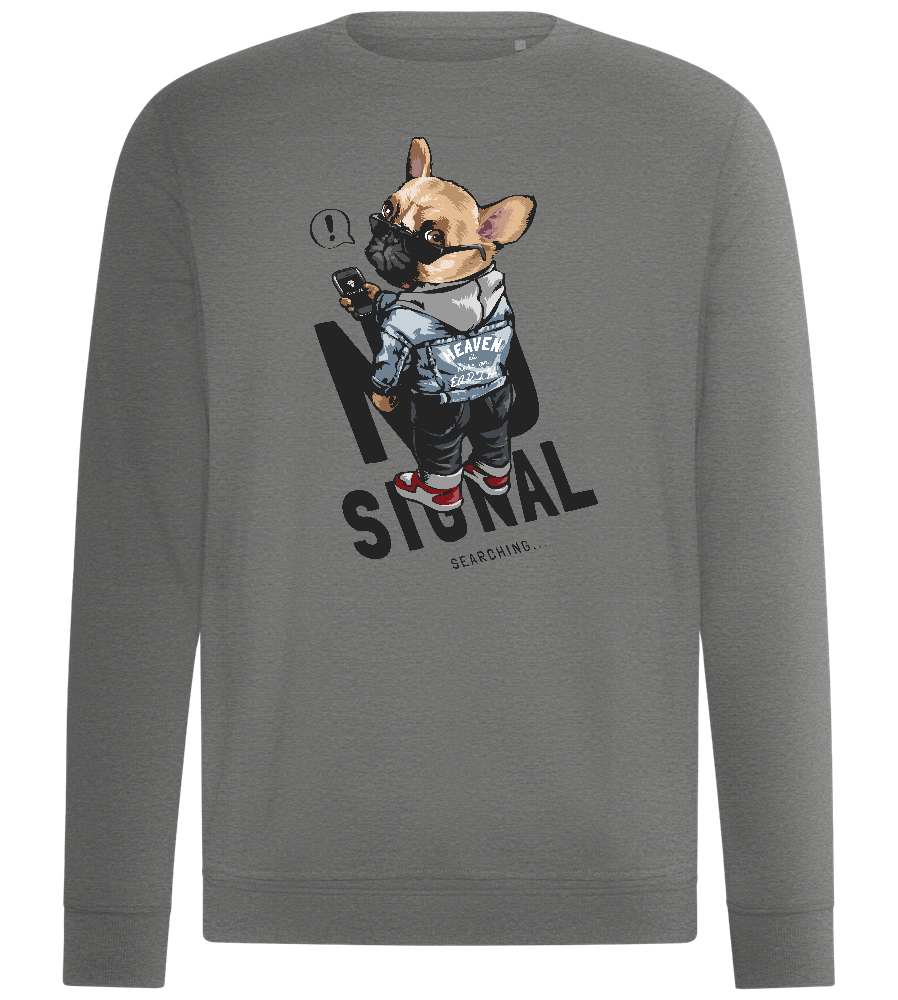 No Signal Searching Design - Comfort unisex sweater_ORION GREY II_front