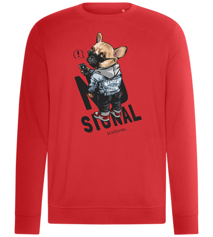 No Signal Searching Design - Comfort unisex sweater_RED_front