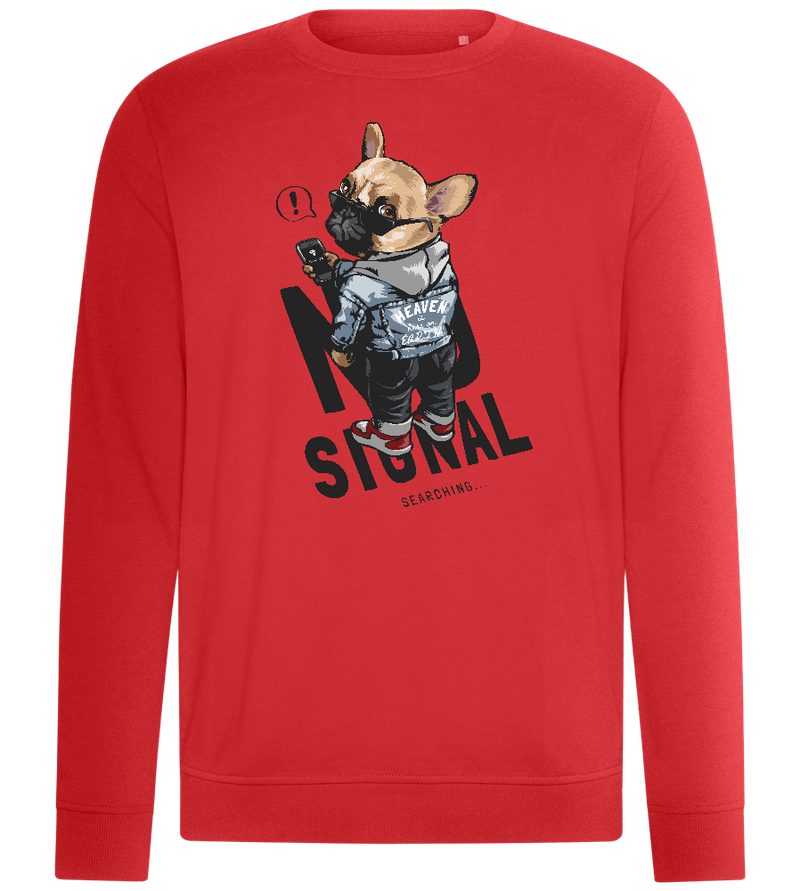 No Signal Searching Design - Comfort unisex sweater_RED_front