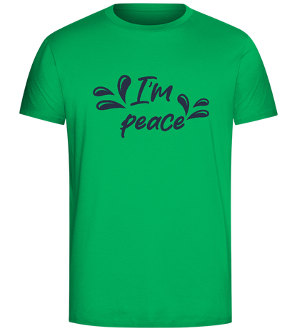 I'm Peace Design - Comfort Unisex T-Shirt_SPRING GREEN_front