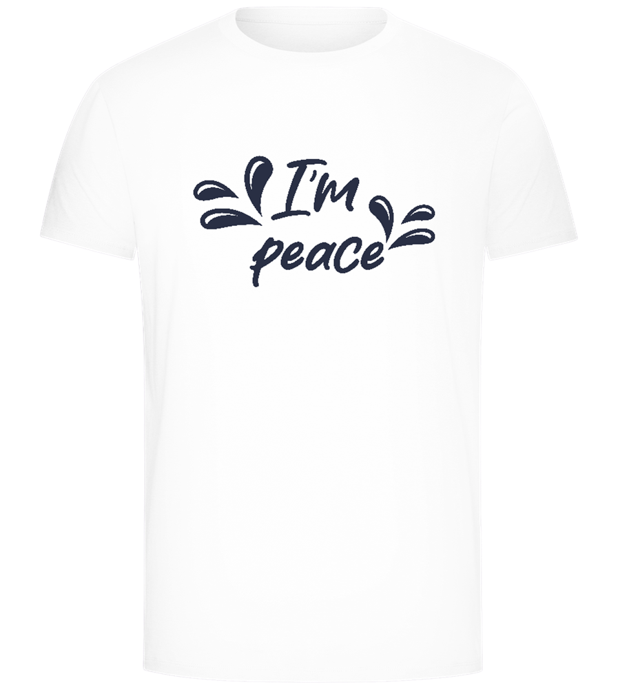 I'm Peace Design - Comfort Unisex T-Shirt_WHITE_front