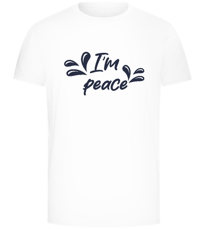 I'm Peace Design - Comfort Unisex T-Shirt_WHITE_front