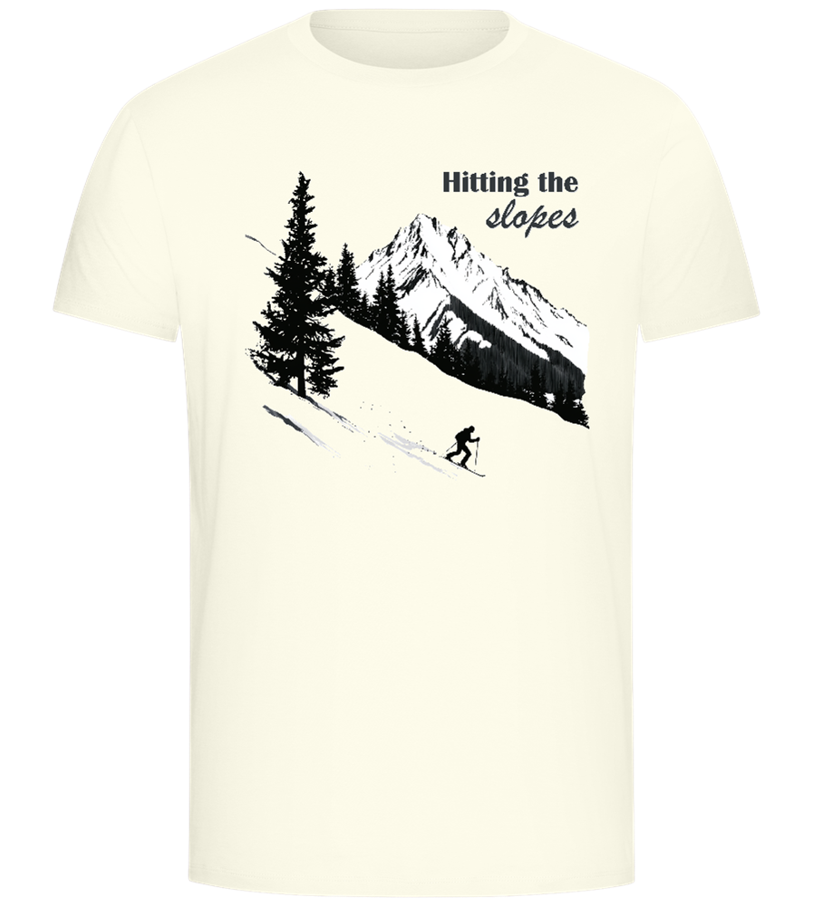 Hitting the Slopes Design - Comfort Unisex T-Shirt_ECRU_front