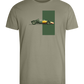 Retro F1 Design - Comfort men's fitted t-shirt_KHAKI_front