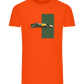 Retro F1 Design - Comfort men's fitted t-shirt_ORANGE_front