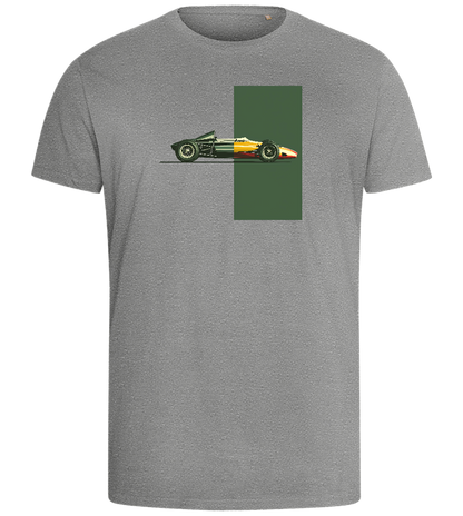 Retro F1 Design - Comfort men's fitted t-shirt_ORION GREY_front