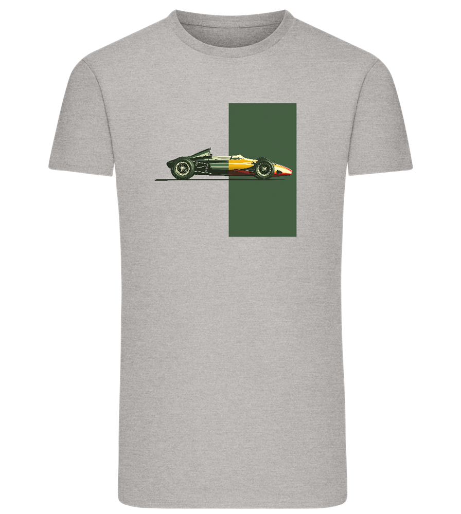 Retro F1 Design - Comfort men's fitted t-shirt_ORION GREY_front