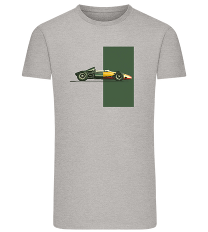 Retro F1 Design - Comfort men's fitted t-shirt_ORION GREY_front