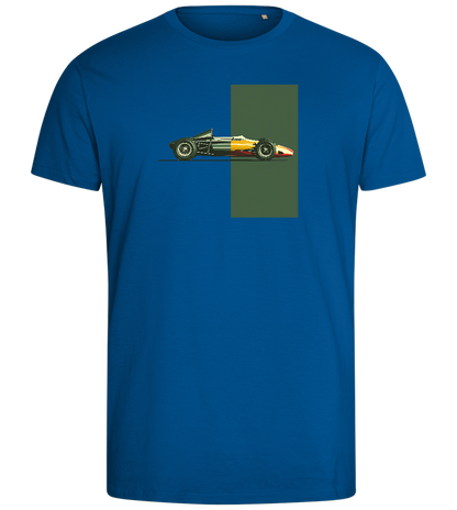 Retro F1 Design - Comfort men's fitted t-shirt_ROYAL_front