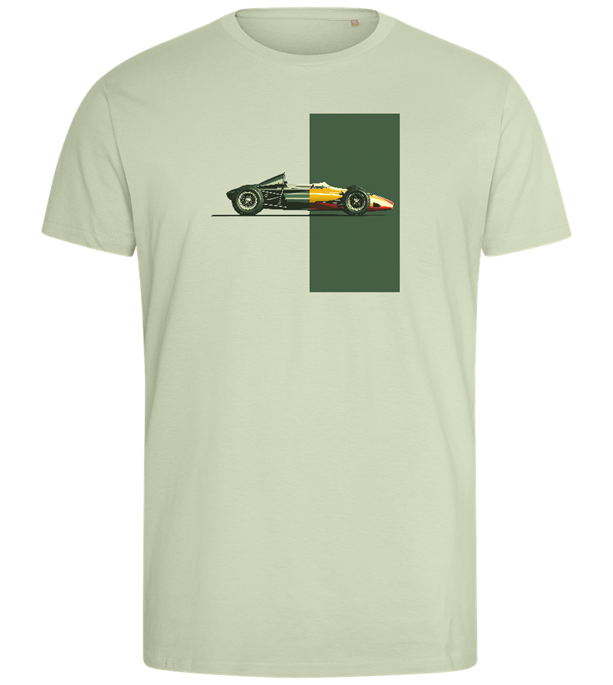 Retro F1 Design - Comfort men's fitted t-shirt_SILESTONE_front