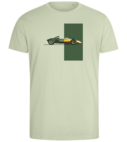 Retro F1 Design - Comfort men's fitted t-shirt_SILESTONE_front