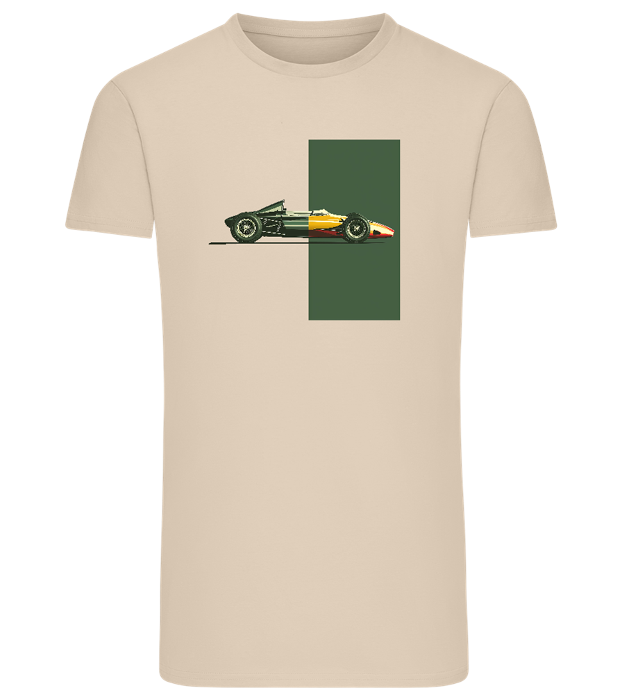 Retro F1 Design - Comfort men's fitted t-shirt_SILESTONE_front