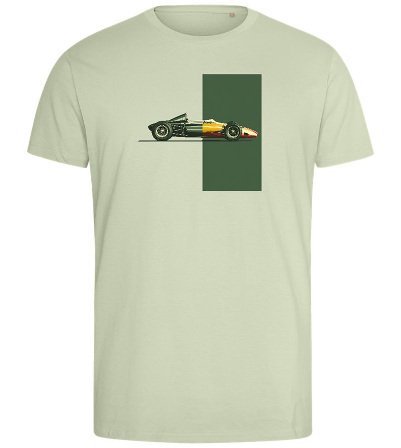 Retro F1 Design - Comfort men's fitted t-shirt_SILESTONE_front