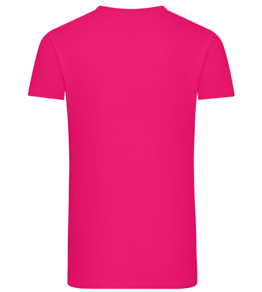 Retro F1 Design - Comfort men's fitted t-shirt_FUCHSIA_back