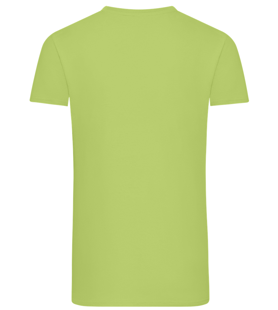 Retro F1 Design - Comfort men's fitted t-shirt_GREEN APPLE_back