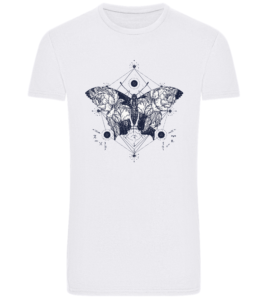 Astrology Butterfly Design - Basic Unisex T-Shirt_WHITE_front