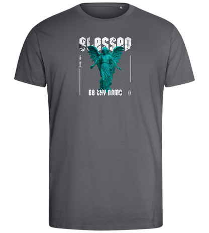 Blessed Angel Design - Comfort men's fitted t-shirt_MOUSE GREY_front