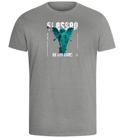 Blessed Angel Design - Comfort men's fitted t-shirt_ORION GREY_front