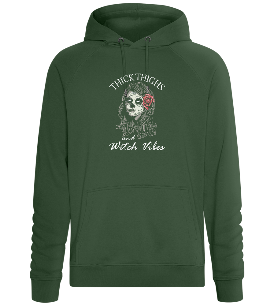 Witch Vibes Design - Comfort unisex hoodie_GREEN BOTTLE_front