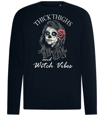 Thick Thighs Design - Comfort unisex sweater_BLACK_front