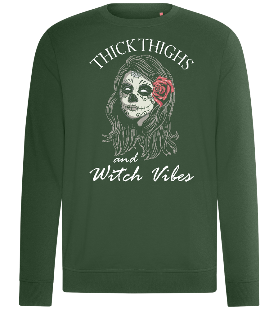 Thick Thighs Design - Comfort unisex sweater_GREEN BOTTLE_front