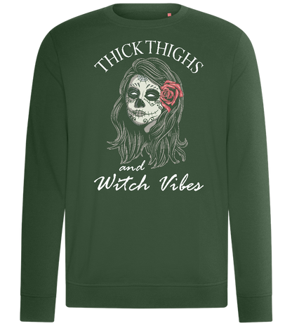 Thick Thighs Design - Comfort unisex sweater_GREEN BOTTLE_front