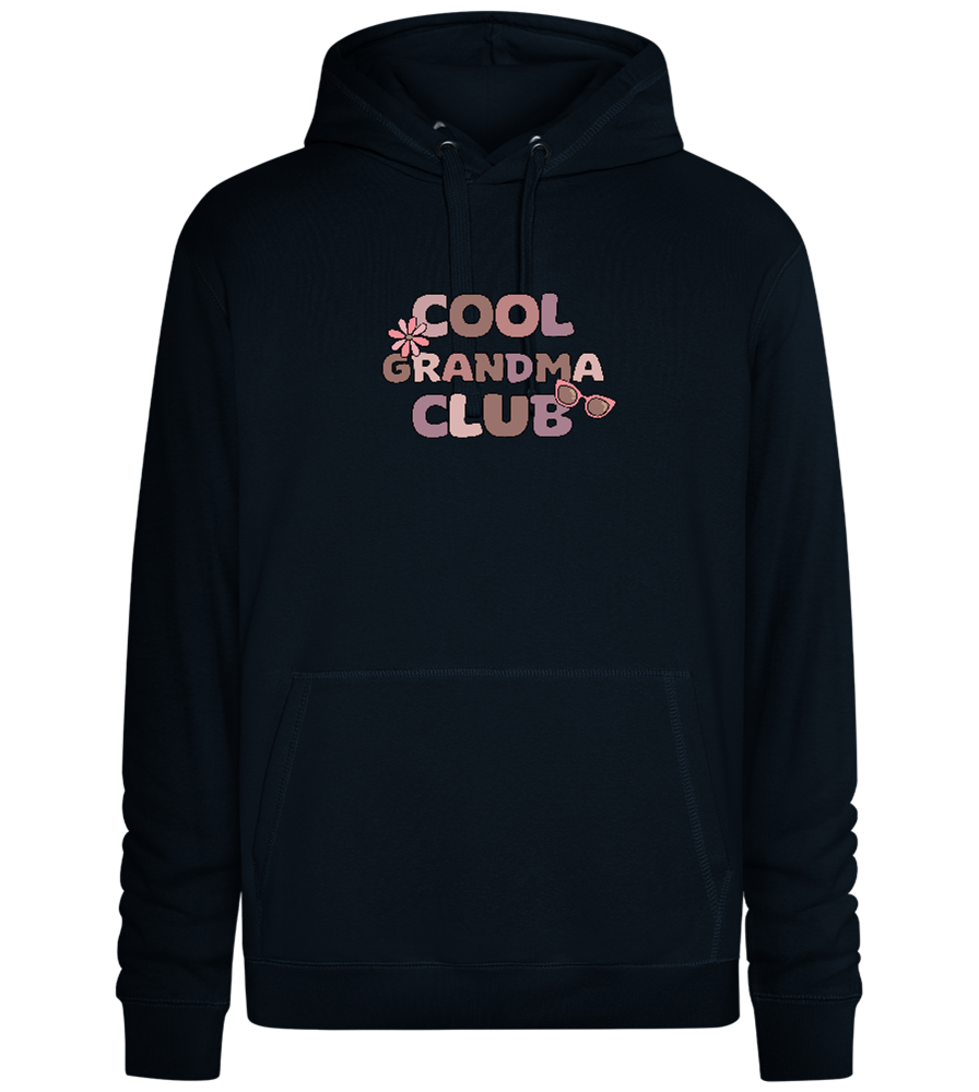 Cool Grandma Club 2 Design - Premium unisex hoodie_BLACK_front