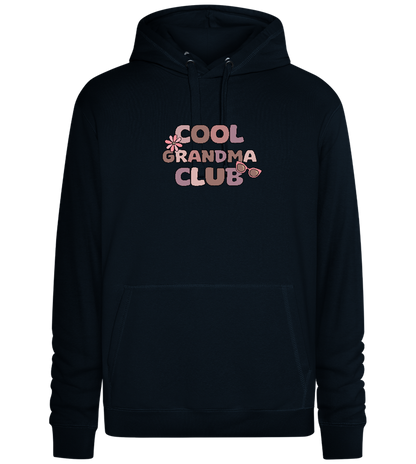 Cool Grandma Club 2 Design - Premium unisex hoodie_BLACK_front