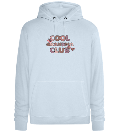 Cool Grandma Club 2 Design - Premium unisex hoodie_CREAMY BLUE_front