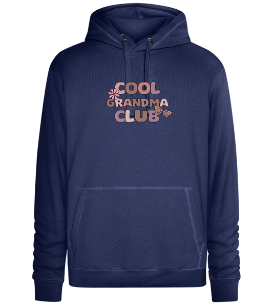 Cool Grandma Club 2 Design - Premium unisex hoodie_DENIM CHINA_front