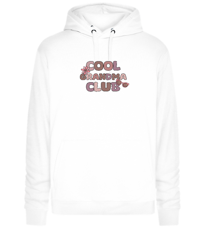 Cool Grandma Club 2 Design - Premium unisex hoodie_WHITE_front