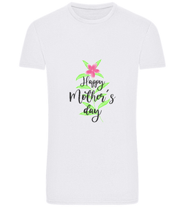 Happy Mother's Day Flower Design - Basic Unisex T-Shirt