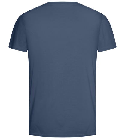 Freekick Specialist Design - Basic men's fitted t-shirt_DENIM_back