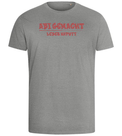 Abi Gemacht Leber Kaputt Design - Comfort men's fitted t-shirt_ORION GREY_front