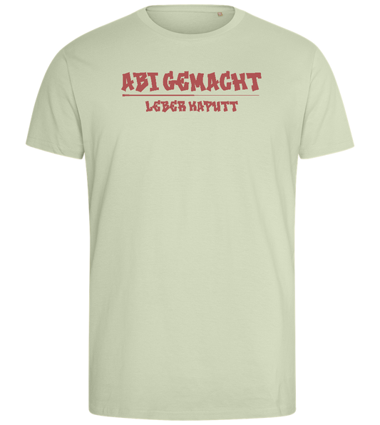 Abi Gemacht Leber Kaputt Design - Comfort men's fitted t-shirt_SILESTONE_front