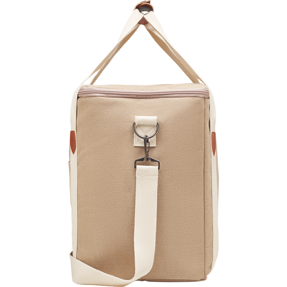 Large Cooler Bag in Canvas_BEIGE_DETAILEDIMAGE_front_3