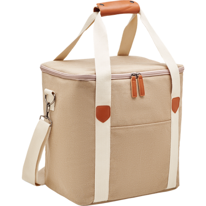Large Cooler Bag in Canvas_BEIGE_DETAILEDIMAGE_front_1